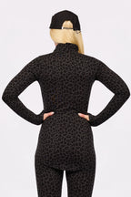 Journey Merino Wool Top - Black Leopard