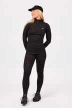 Journey Merino Wool Top - Black Leopard