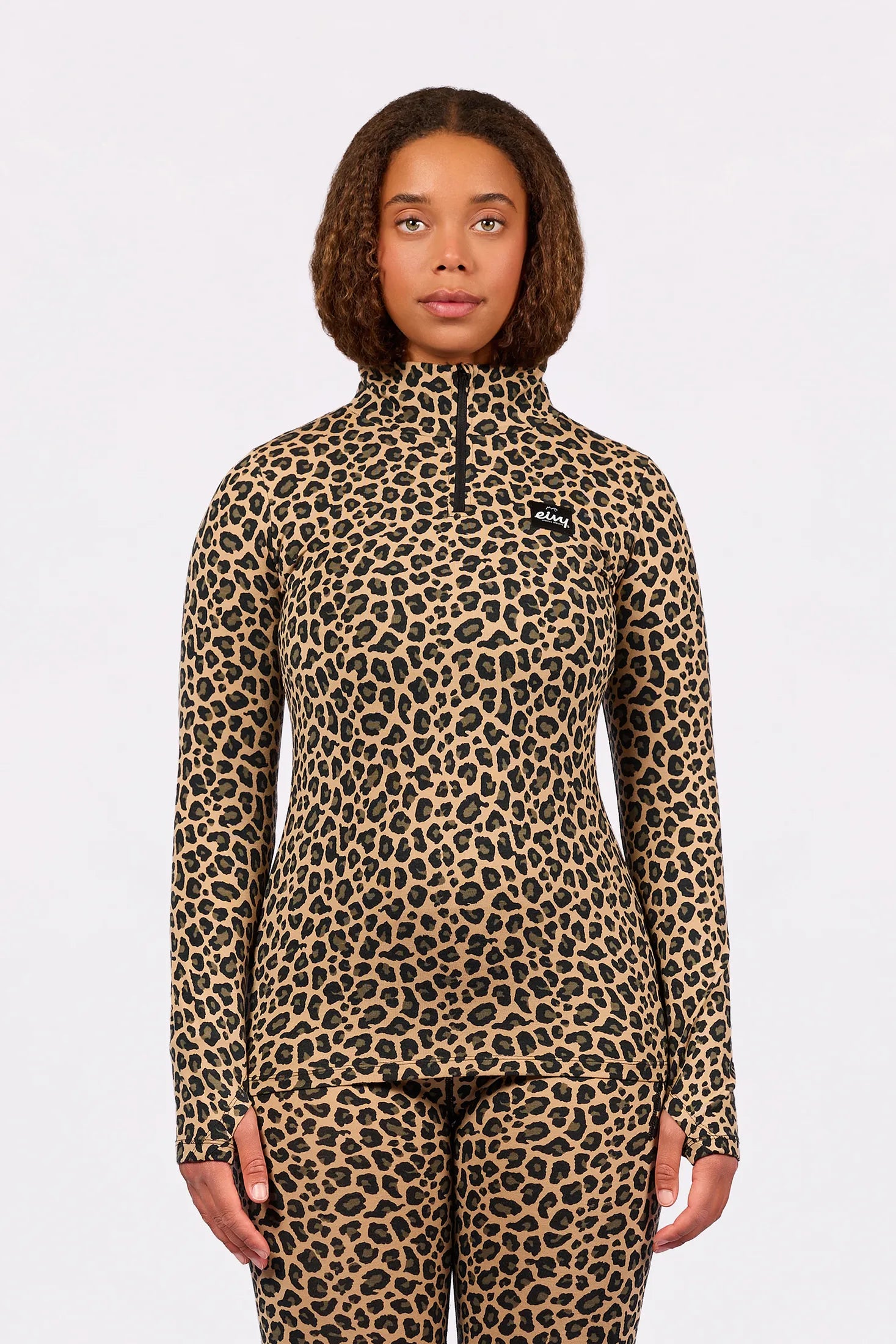 Journey Merino Wool Top - Leopard