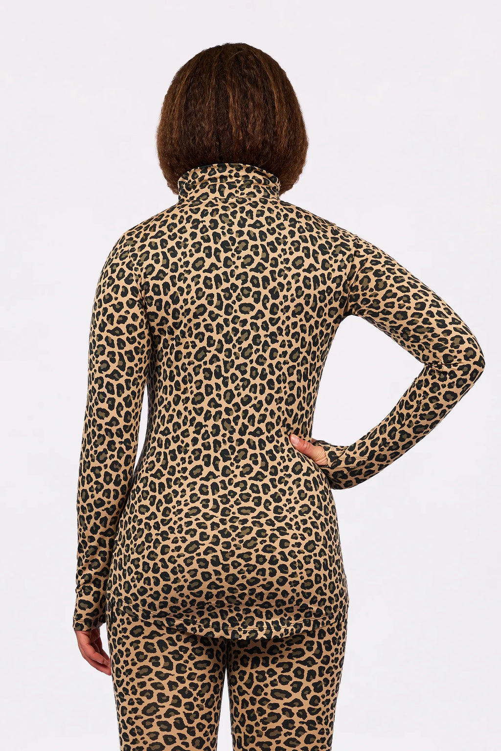Journey Merino Wool Top - Leopard