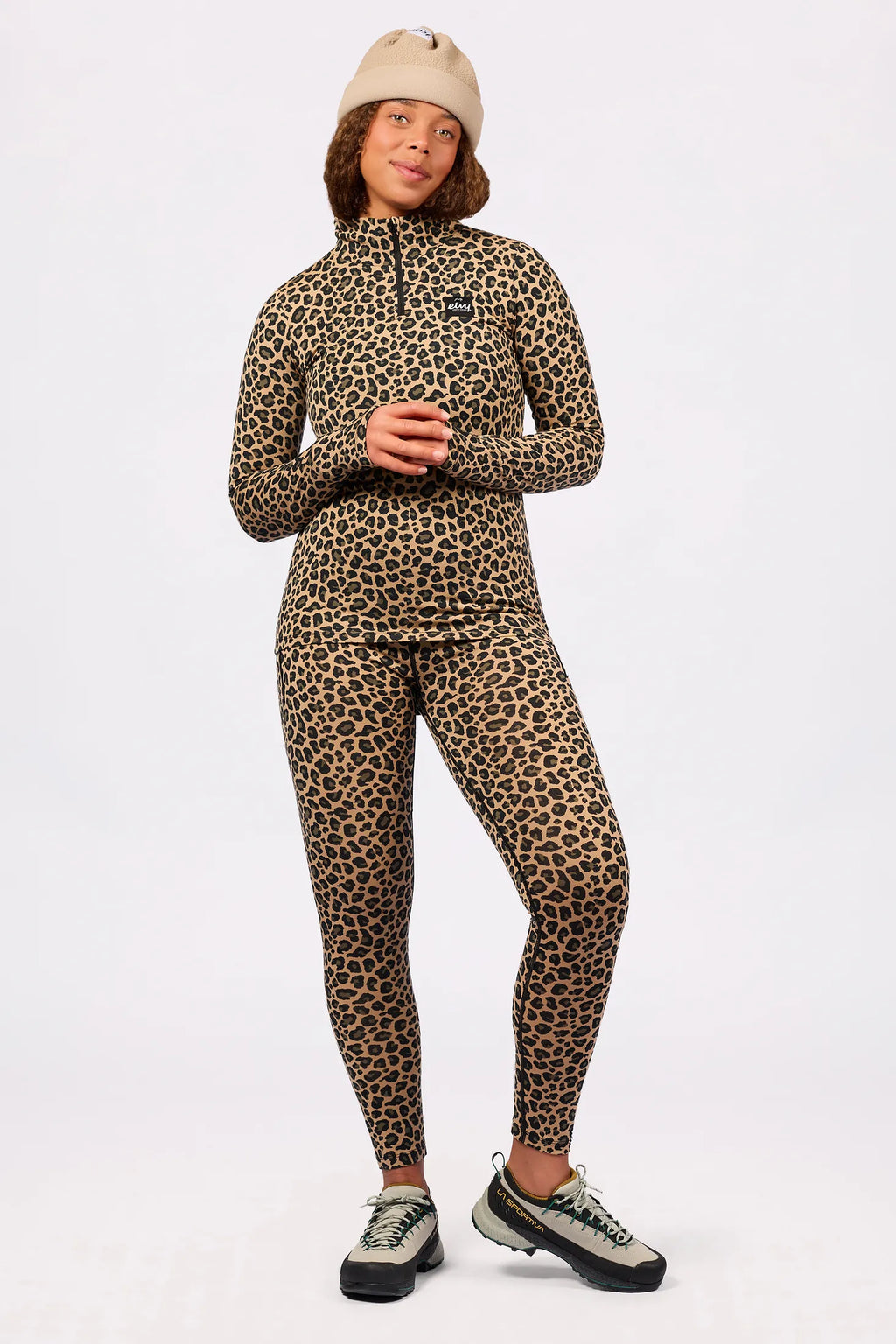 Journey Merino Wool Top - Leopard