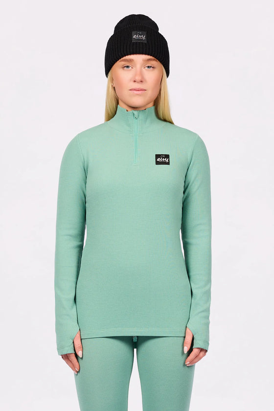 Journey Merino Wool Rib Top - Menthe