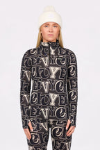 Journey Merino Wool Top - Typo Black