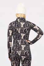 Journey Merino Wool Top - Typo Black