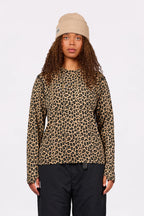 Loose Fit Merino Wool Top - Leopard