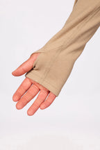 Loose Fit MX Merino Wool Rib Top - Sand