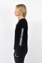 Loose Fit MX Merino Wool Rib Top - Black