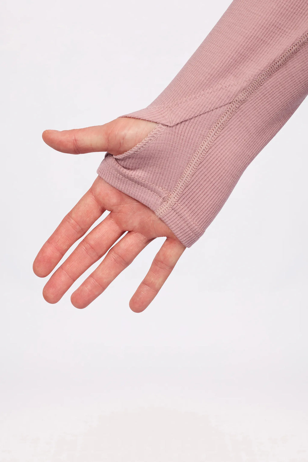 Loose Fit MX Merino Wool Rib Top - Faded Woodrose