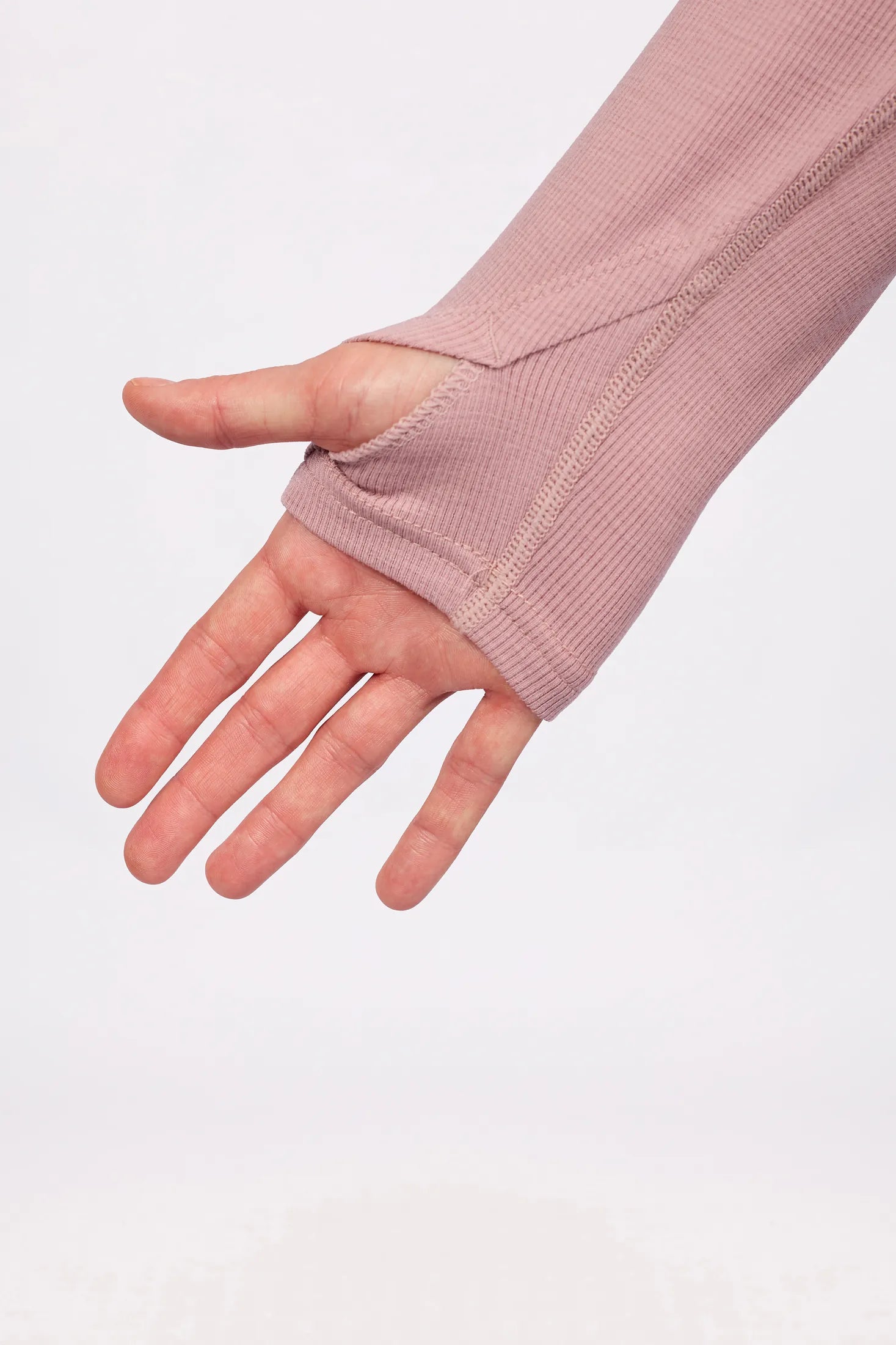Loose Fit MX Merino Wool Rib Top - Faded Woodrose