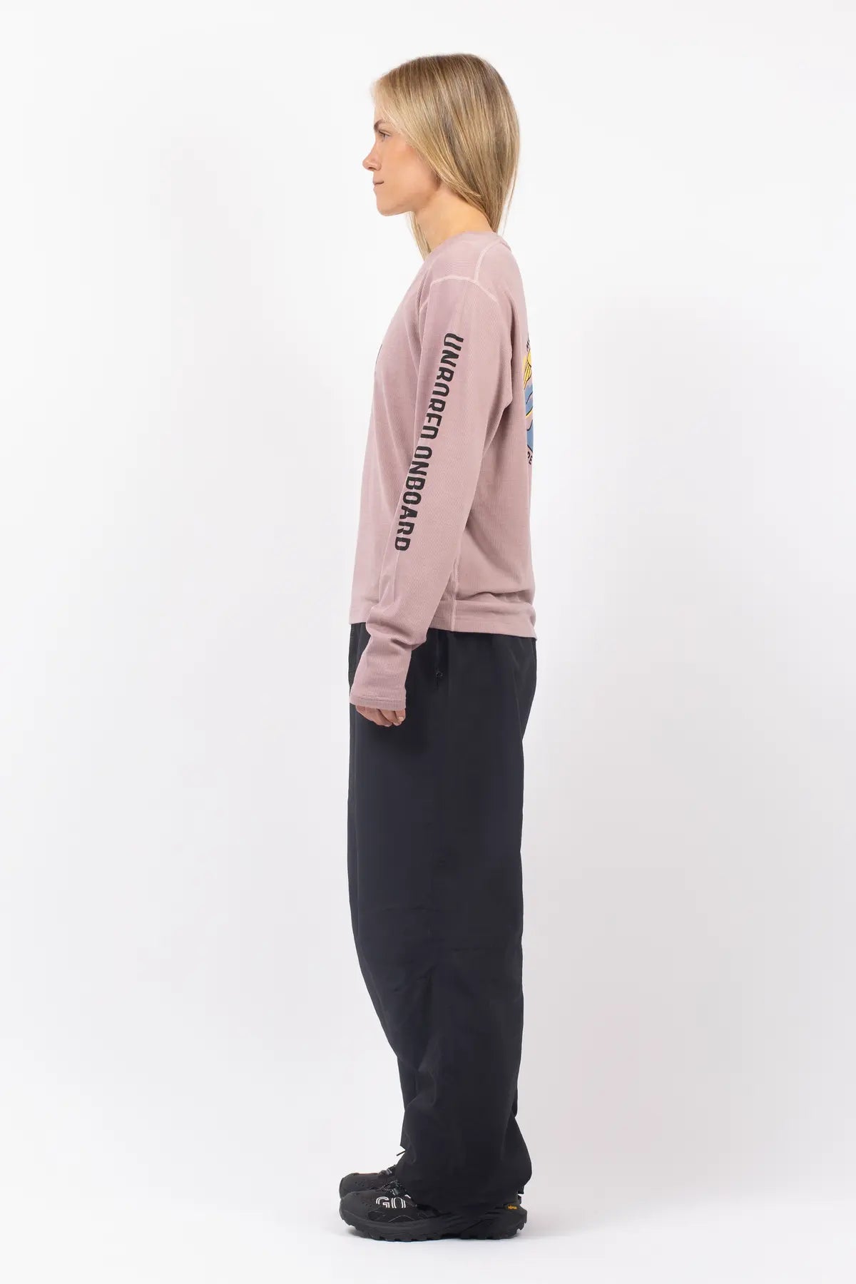 Loose Fit MX Merino Wool Rib Top - Faded Woodrose