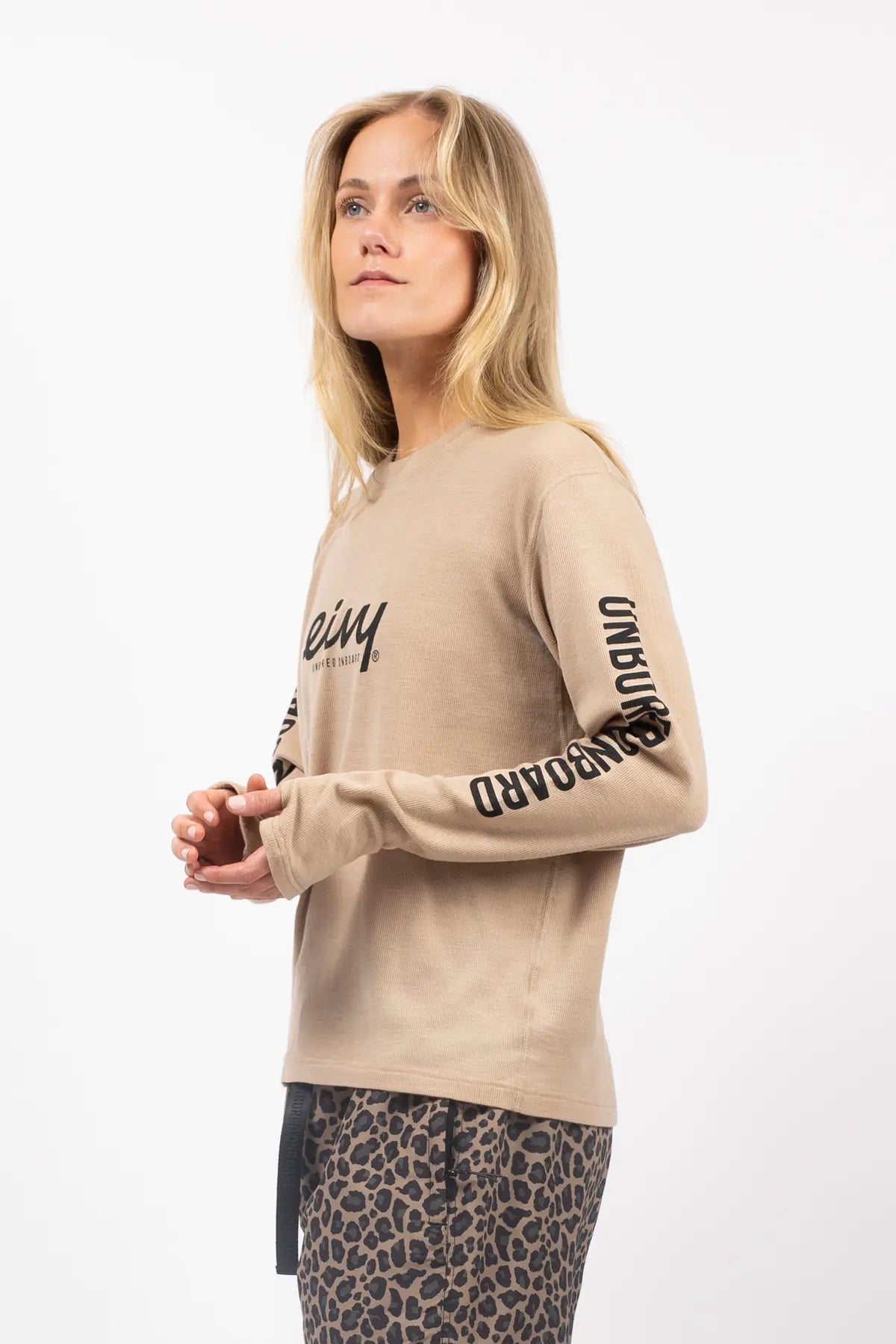 Loose Fit MX Merino Wool Rib Top - Sand