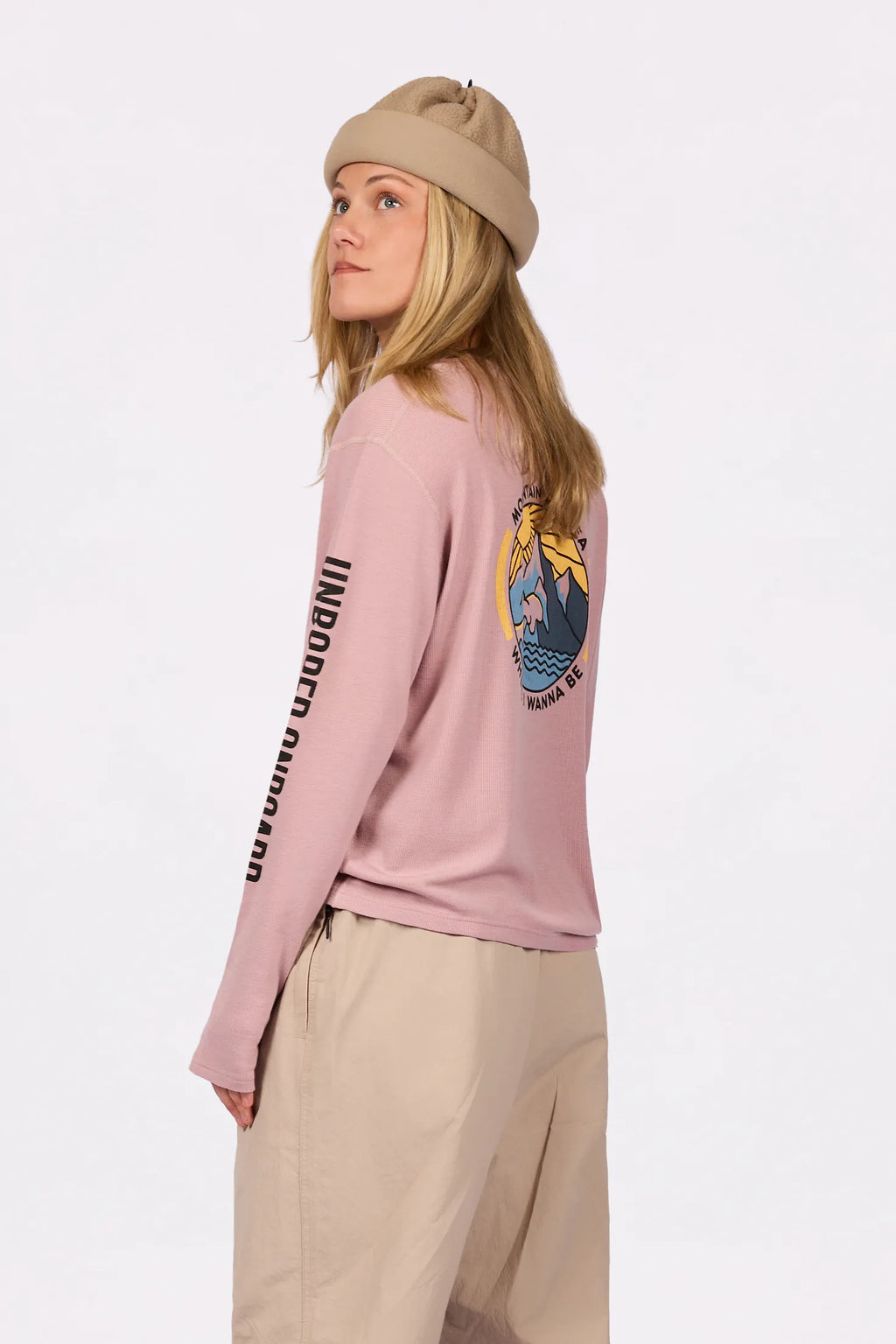 Loose Fit MX Merino Wool Rib Top - Faded Woodrose