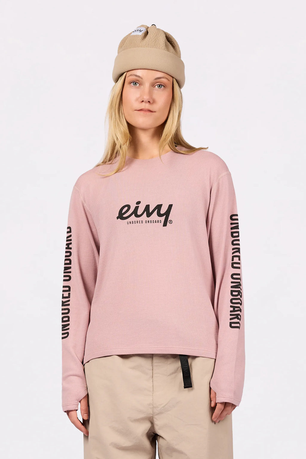 Loose Fit MX Merino Wool Rib Top - Faded Woodrose