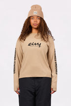 Loose Fit MX Merino Wool Rib Top - Sand