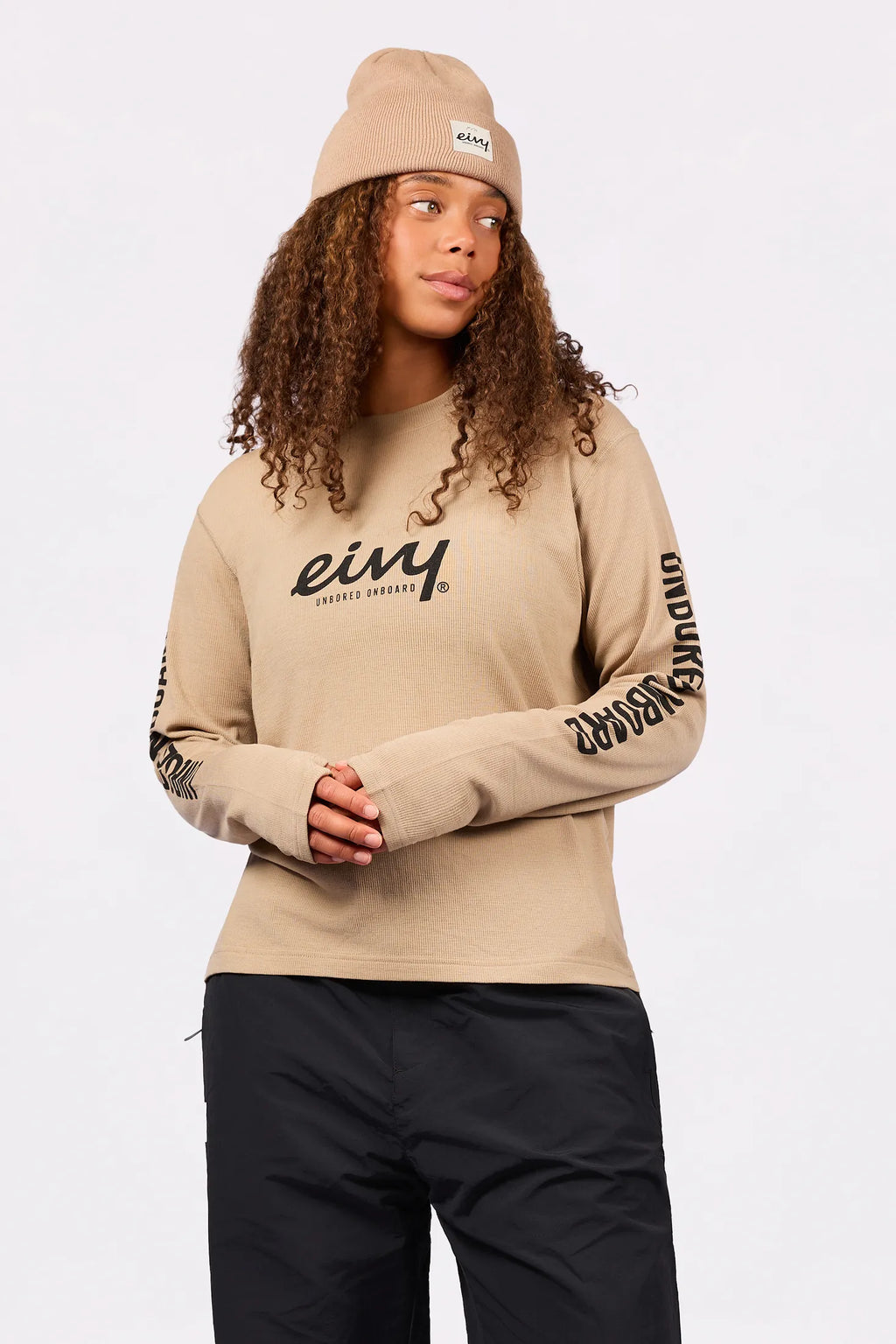 Loose Fit MX Merino Wool Rib Top - Sand