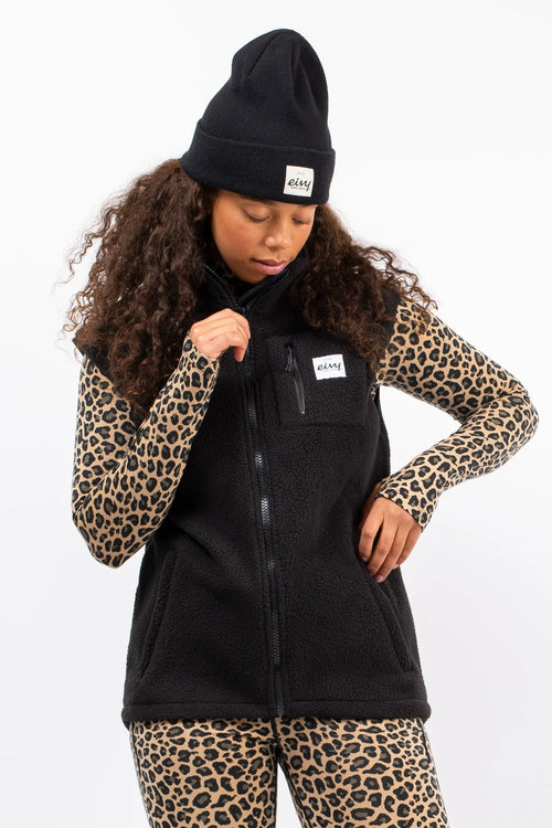 ジャケット・アウター ella_selectshop chocochip boa vest Lumberjackie Sherpa Vest - Black – Eivy