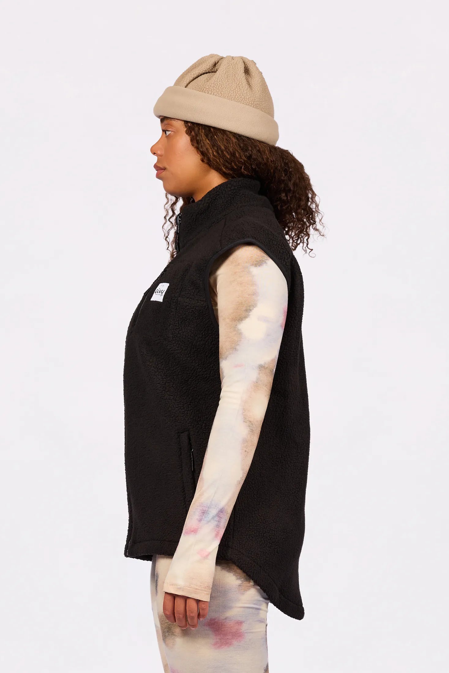 Lumberjackie Sherpa Vest - Black