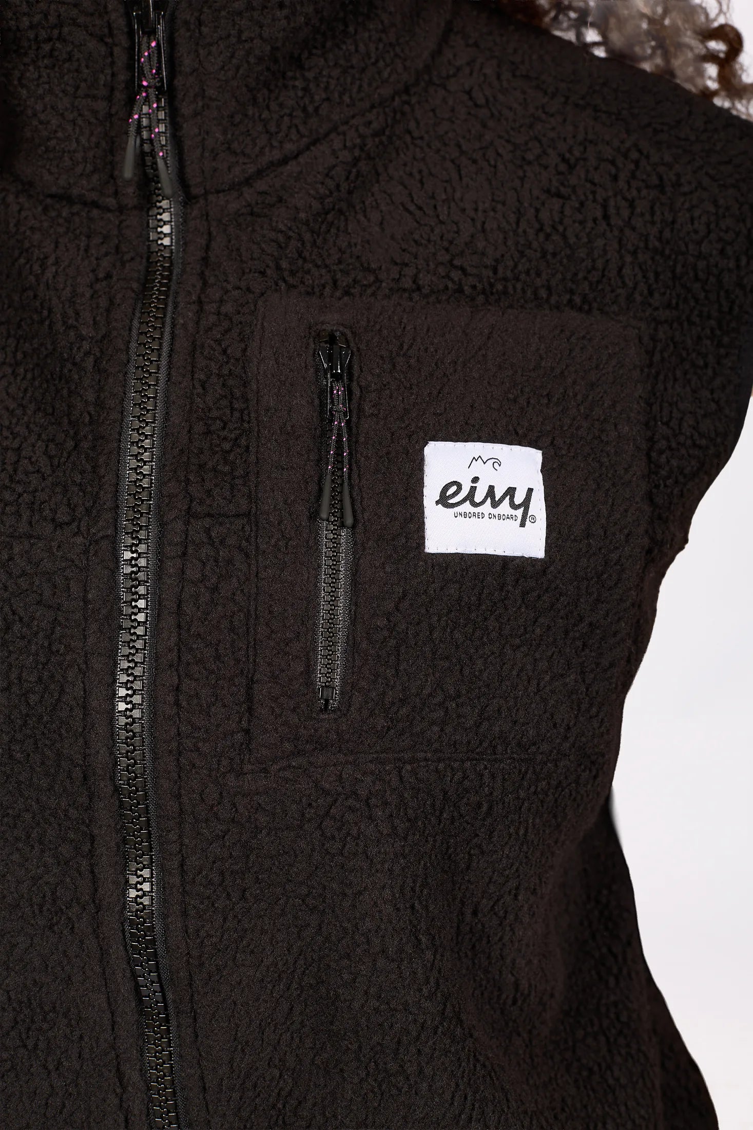 Lumberjackie Sherpa Vest - Black