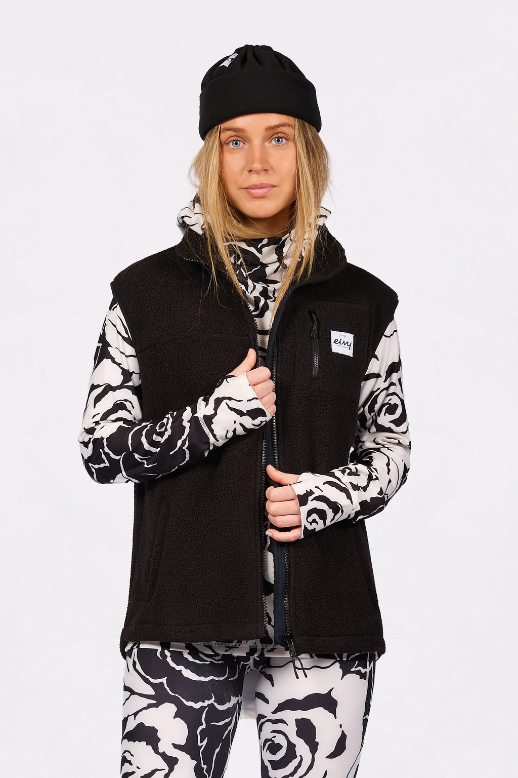 Lumberjackie Sherpa Vest - Black