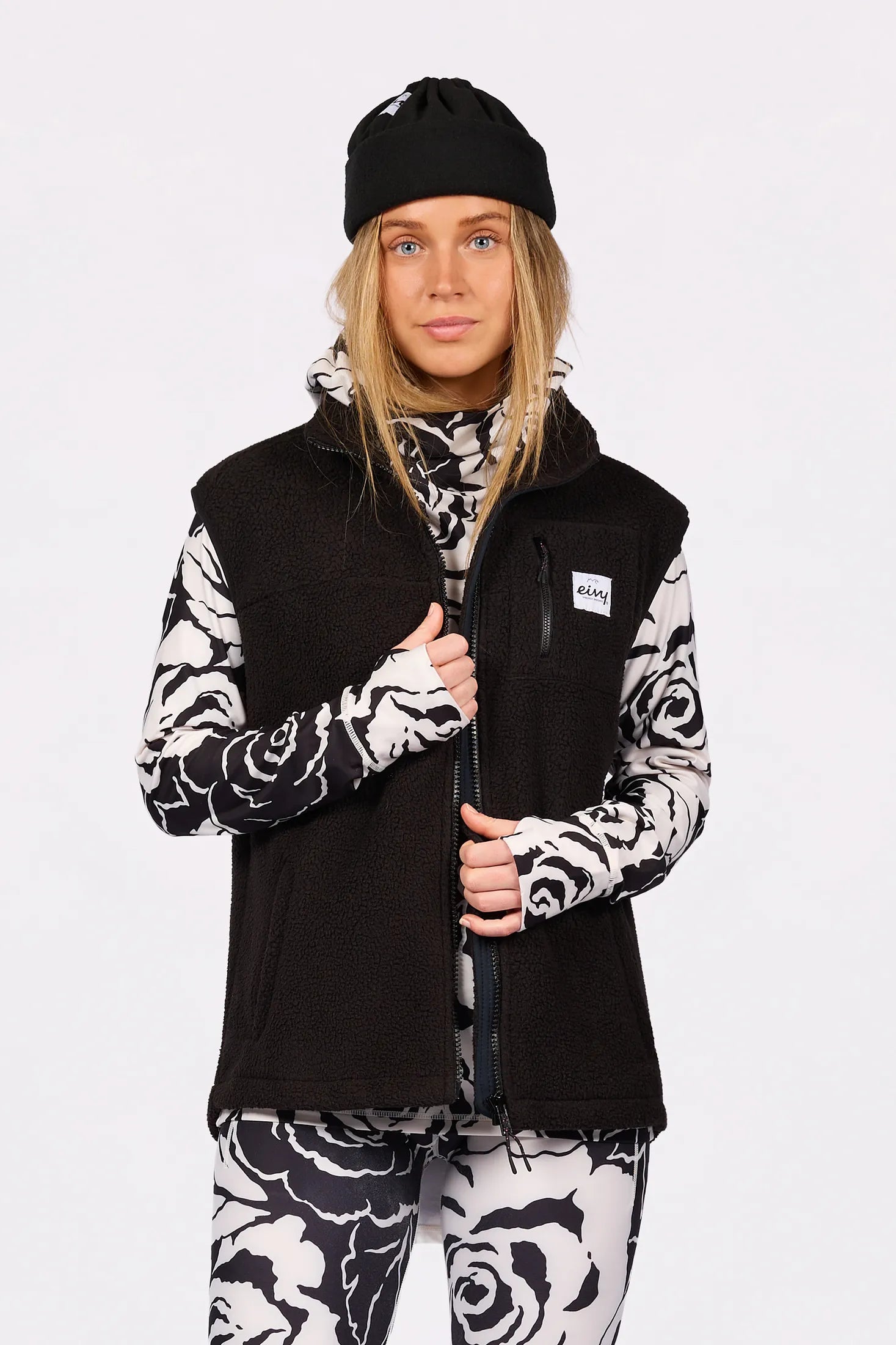 Lumberjackie Sherpa Vest - Black