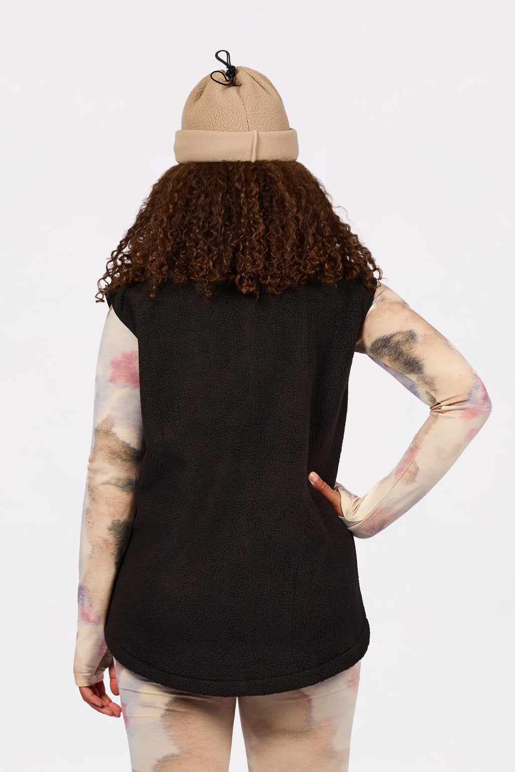 Lumberjackie Sherpa Vest - Black