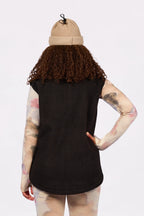 Lumberjackie Sherpa Vest - Black