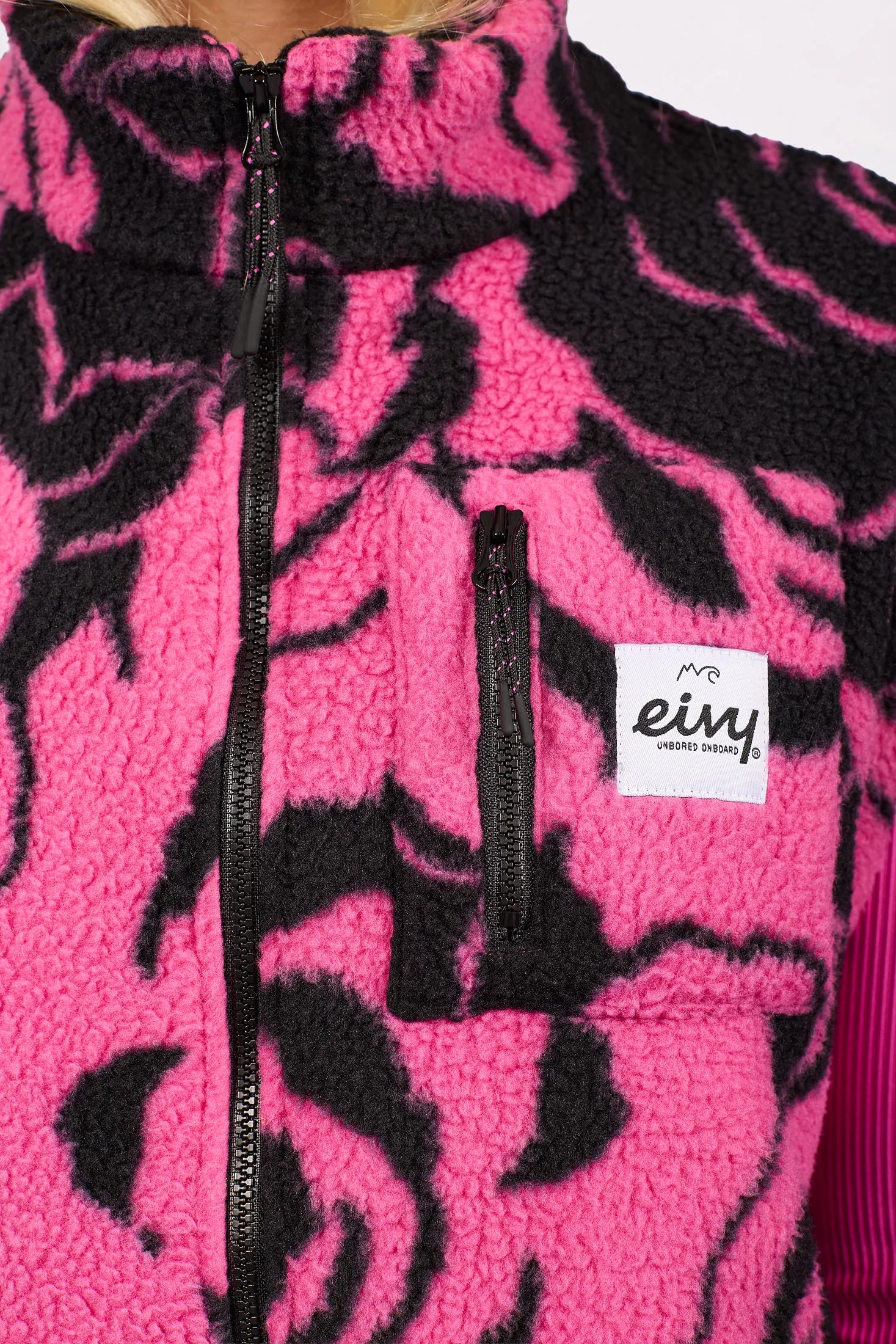 Lumberjackie Sherpa Vest - Pink Rose