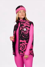 Lumberjackie Sherpa Vest - Pink Rose