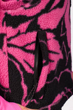 Lumberjackie Sherpa Vest - Pink Rose