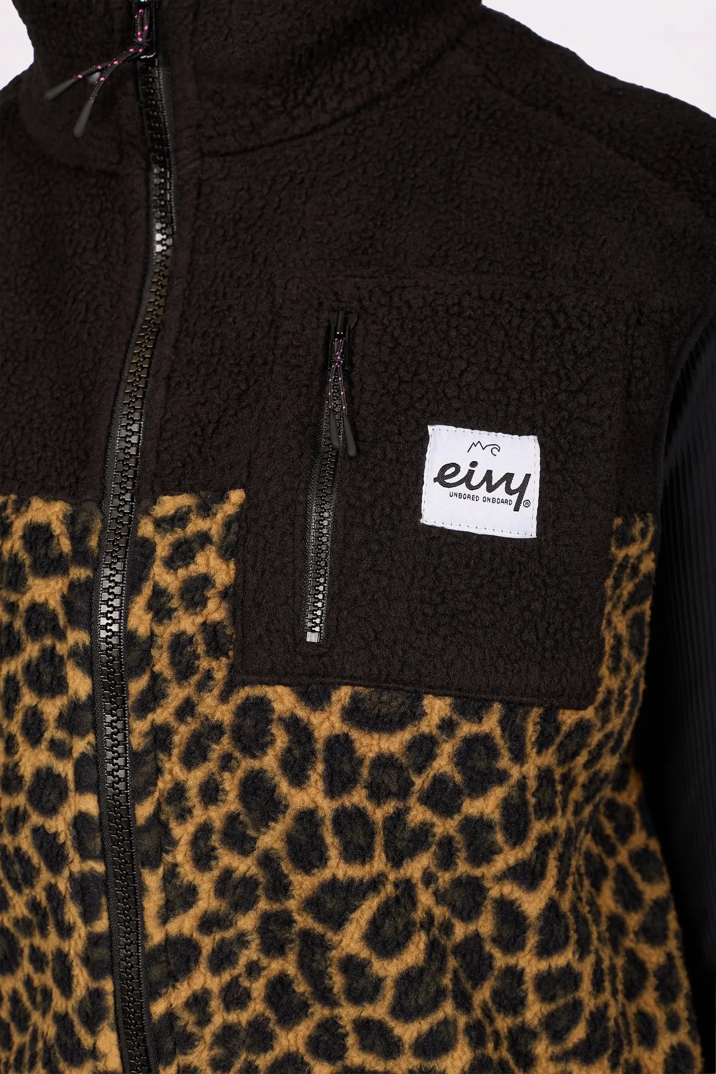 Lumberjackie Sherpa Vest - Leopard