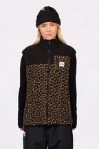 Lumberjackie Sherpa Vest - Leopard