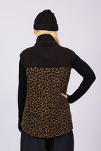 Lumberjackie Sherpa Vest - Leopard