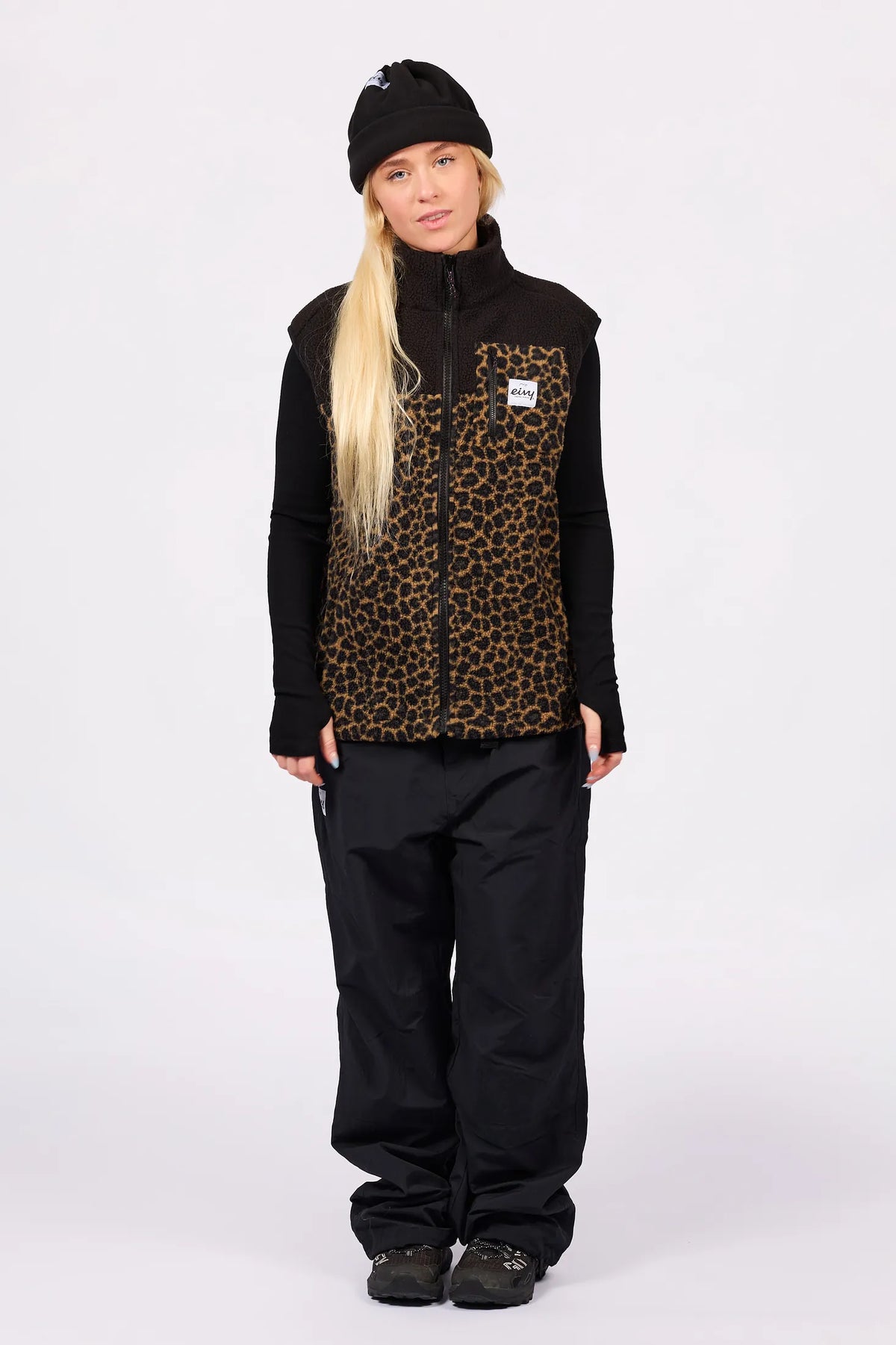 Lumberjackie Sherpa Vest - Leopard