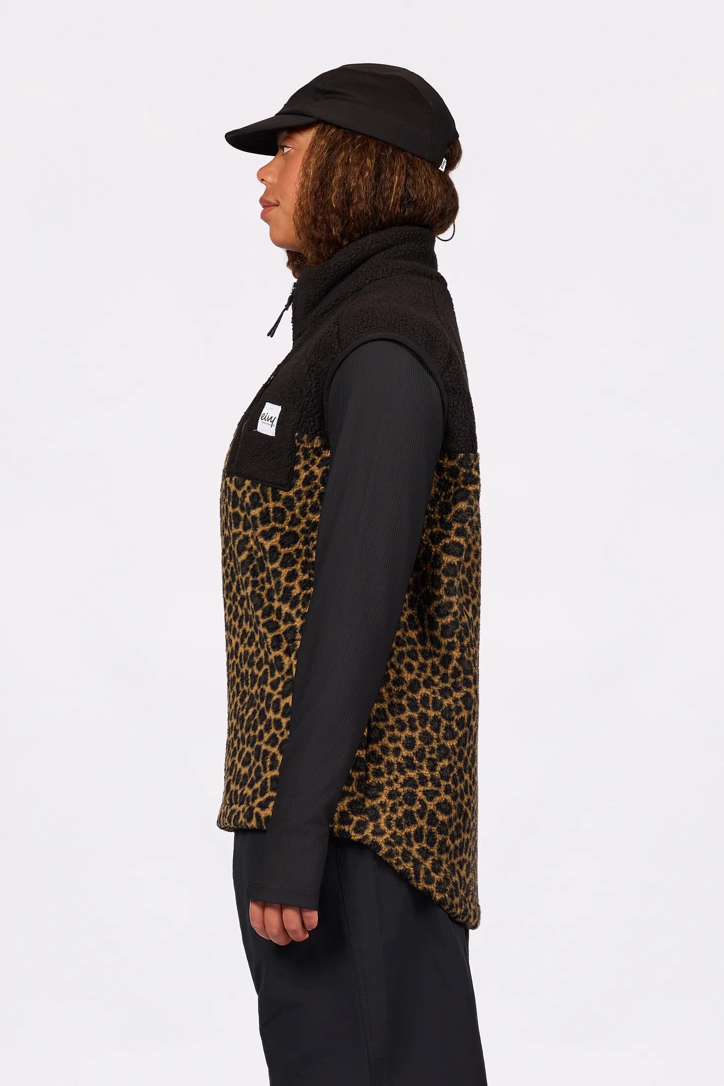 Lumberjackie Sherpa Vest - Leopard