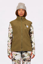 Lumberjackie Sherpa Vest - Olive