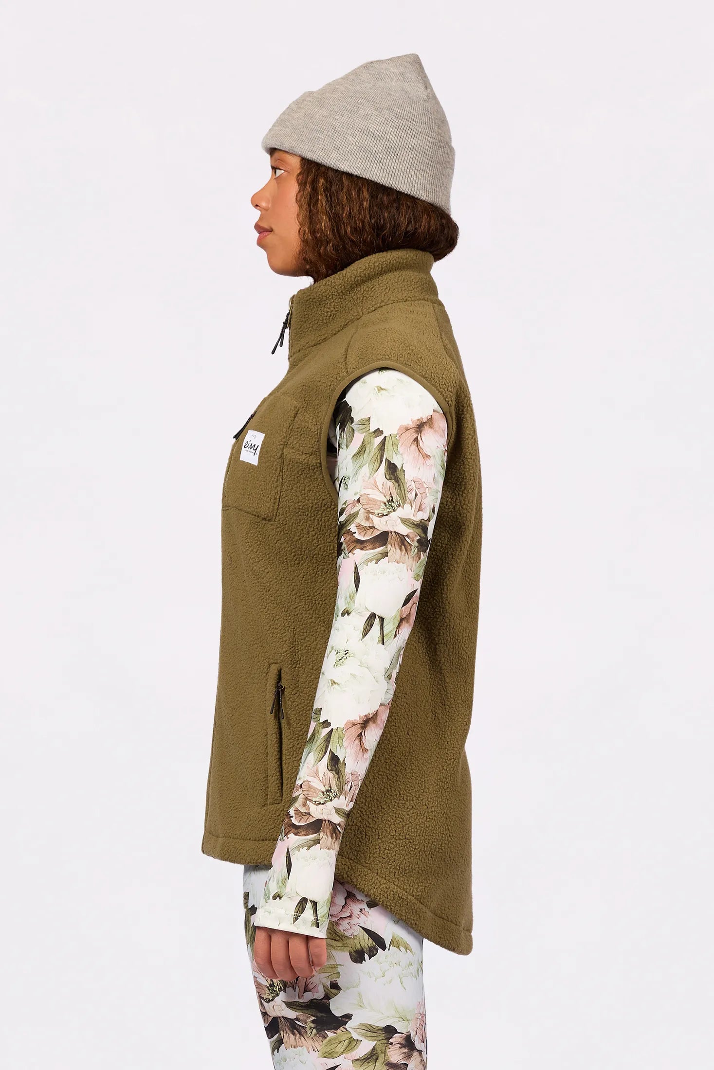 Lumberjackie Sherpa Vest - Olive