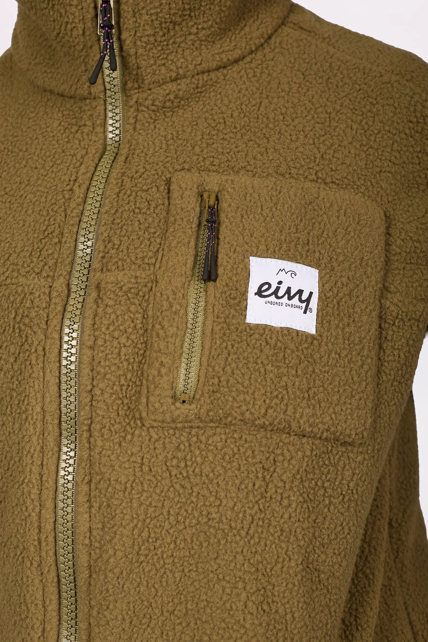 Lumberjackie Sherpa Vest - Olive