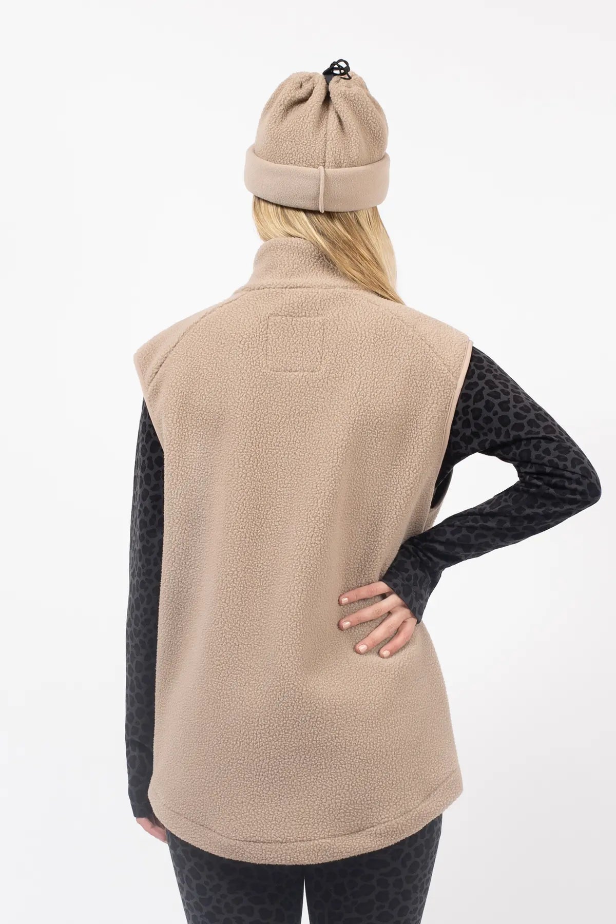 Lumberjackie Sherpa Vest - Sand
