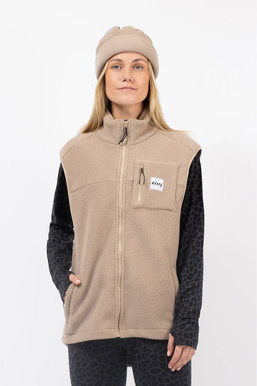 Lumberjackie Sherpa Vest - Sand