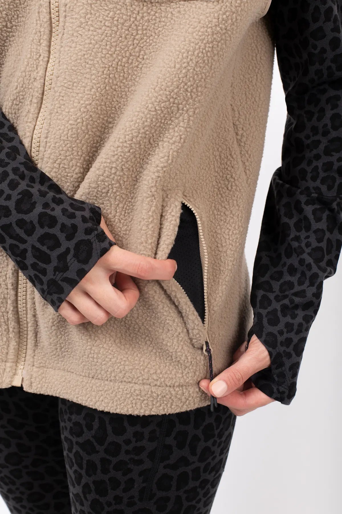 Lumberjackie Sherpa Vest - Sand