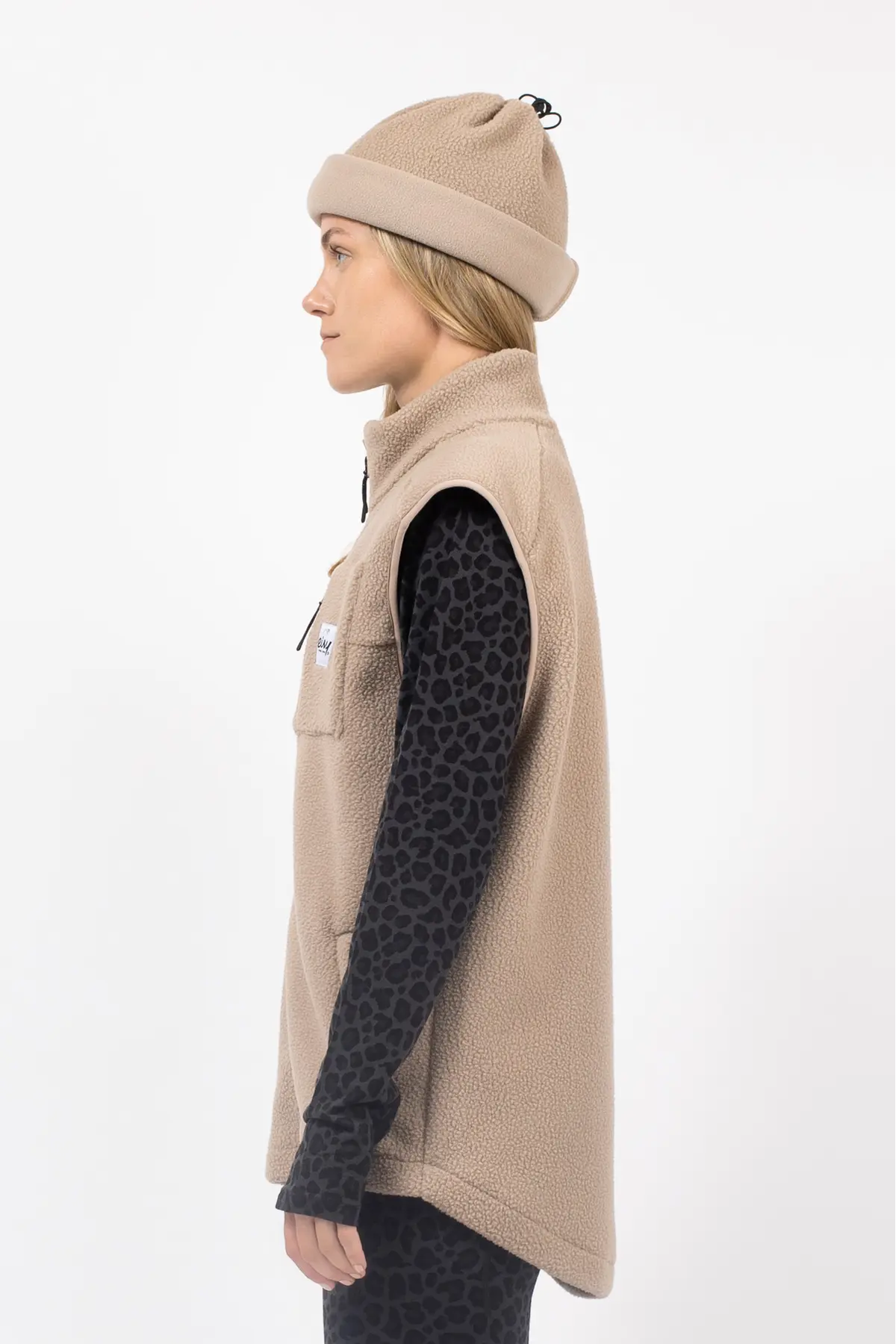 Lumberjackie Sherpa Vest - Sand