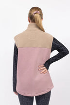 Lumberjackie Sherpa Vest - Sand / Faded Woodrose