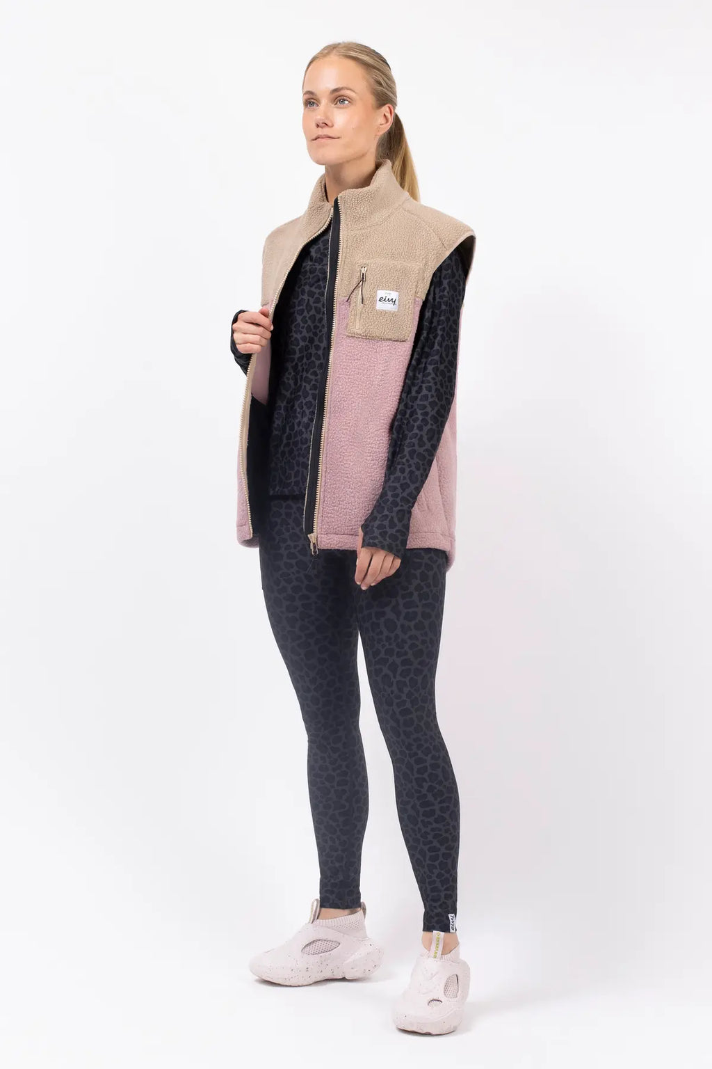 Lumberjackie Sherpa Vest - Sand / Faded Woodrose