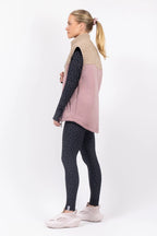 Lumberjackie Sherpa Vest - Sand / Faded Woodrose