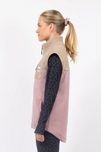 Lumberjackie Sherpa Vest - Sand / Faded Woodrose