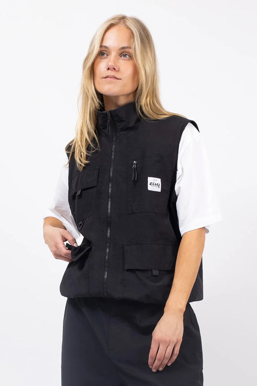 Windbreaker Utility Vest - Black – Eivy