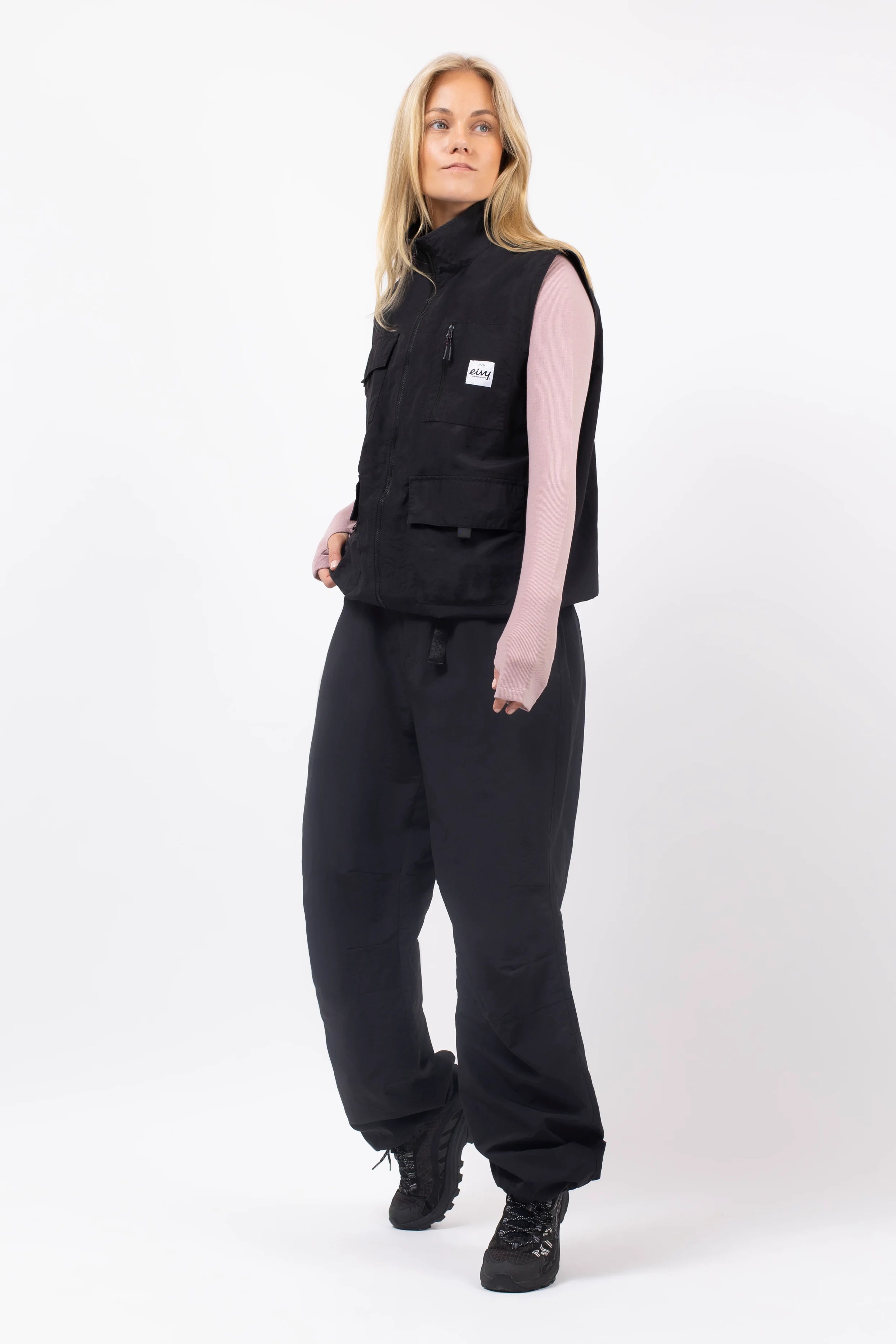 Windbreaker Utility Vest - Black