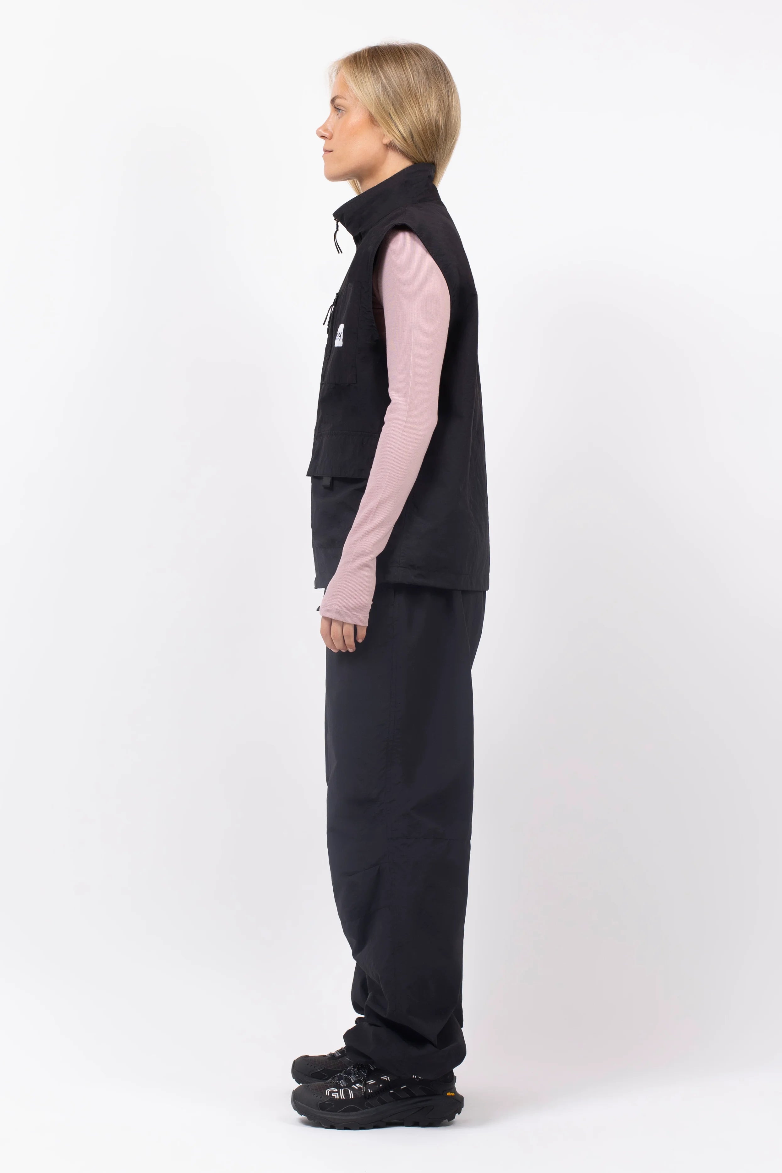 Windbreaker Utility Vest - Black
