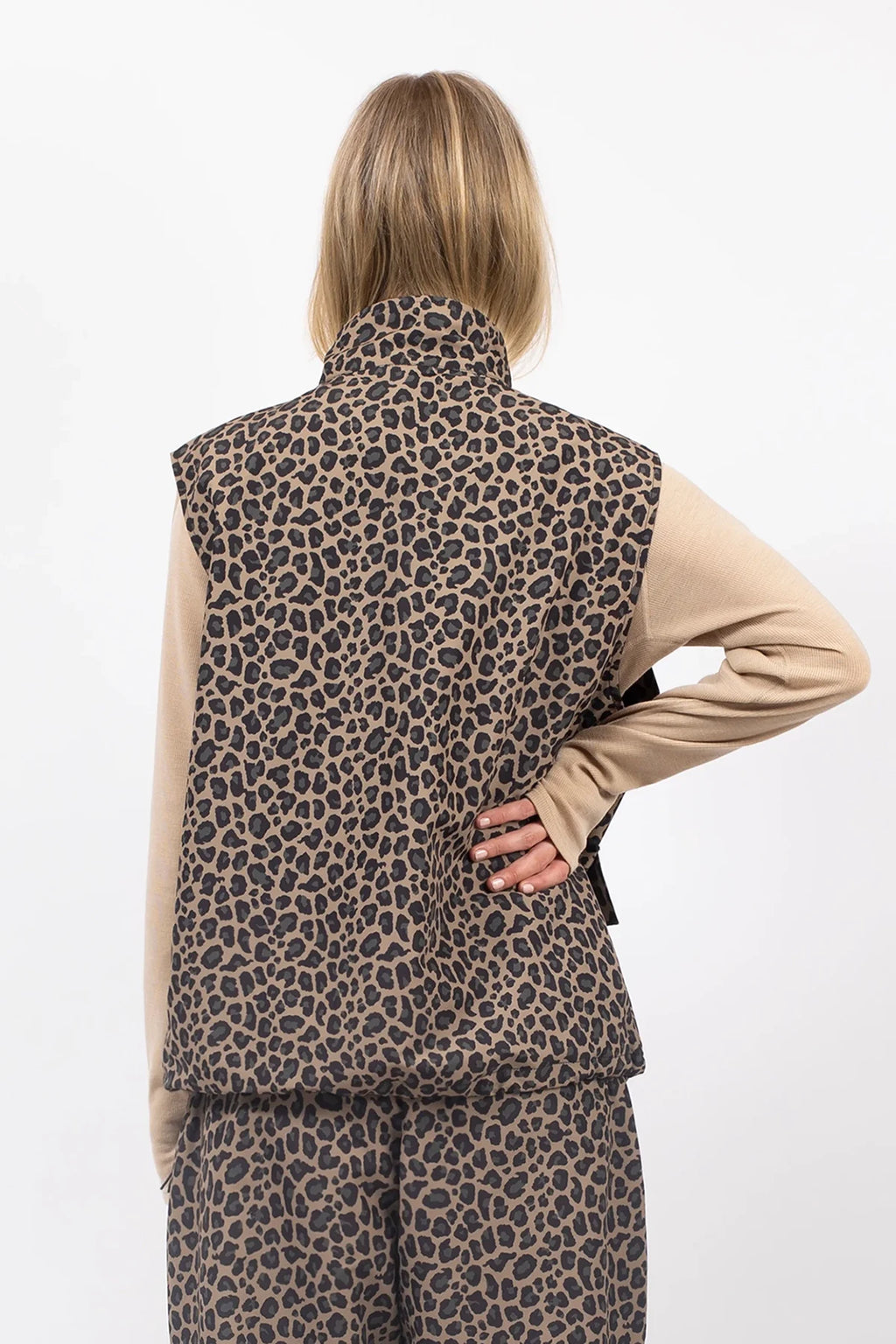Windbreaker Utility Vest - Leopard