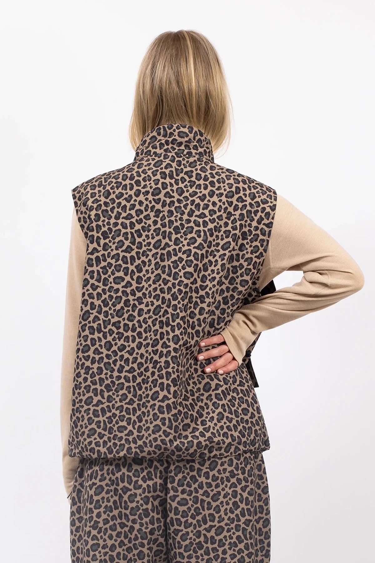 Windbreaker Utility Vest - Leopard